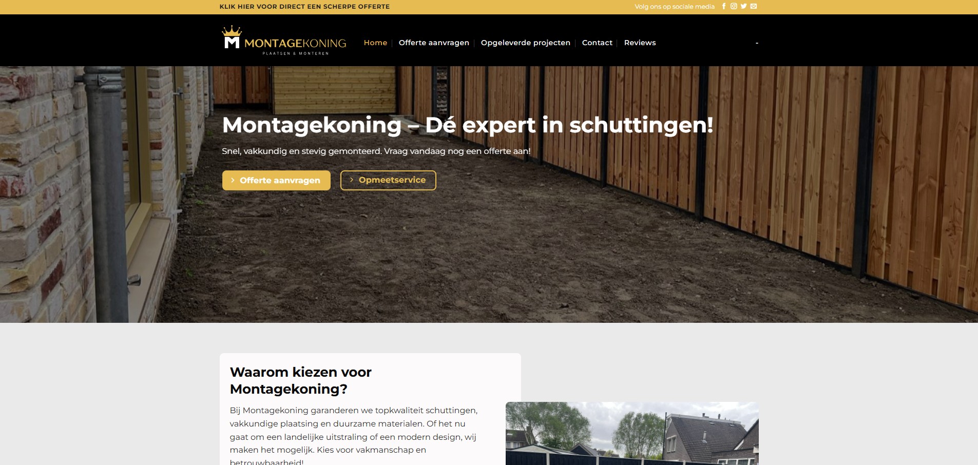 Montagekoning | Professioneel Online, Efficiënt Offline